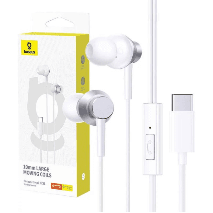 هندزفری بیسوس سیم دار تایپ سی مدل Baseus Encok CZ11 Type-C — تصویر ۴