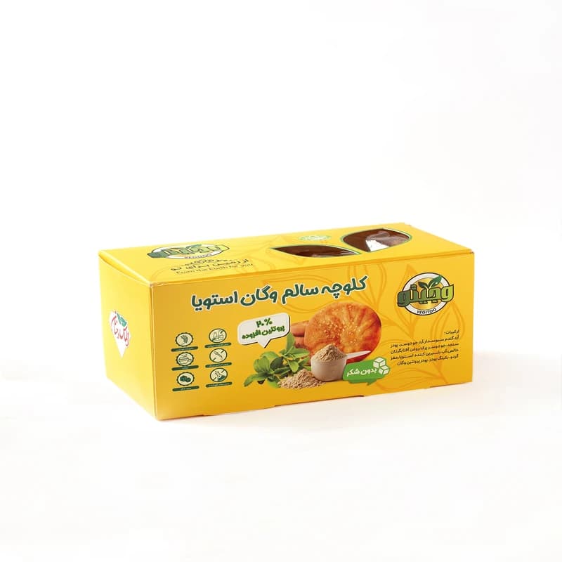 کلوچه سالم وگان پروتئین استویا 300 گرم — تصویر ۲