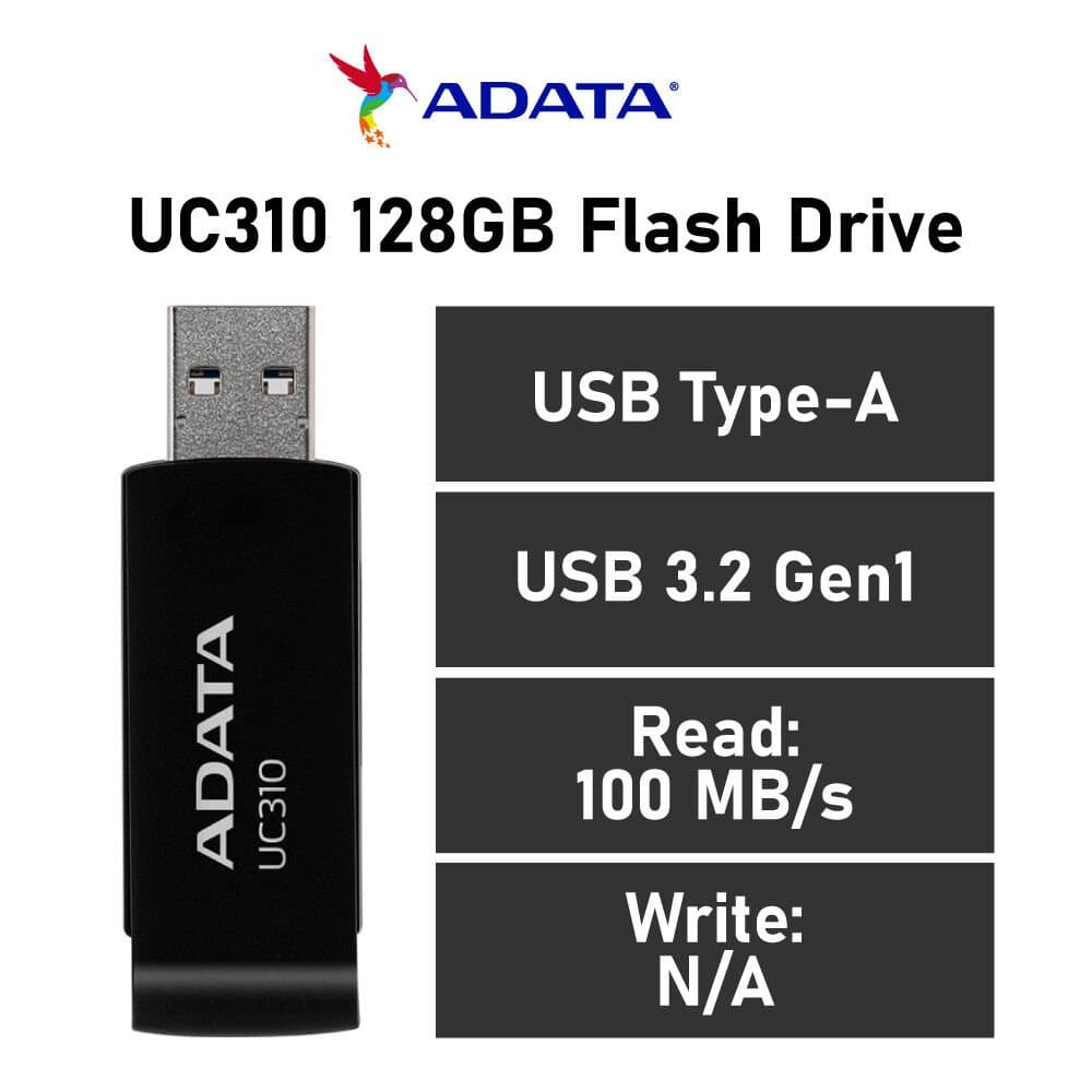 فلش مموری ای دیتا ظرفیت 128 گیگابایت مدل ADATA UC310 128G — تصویر ۲