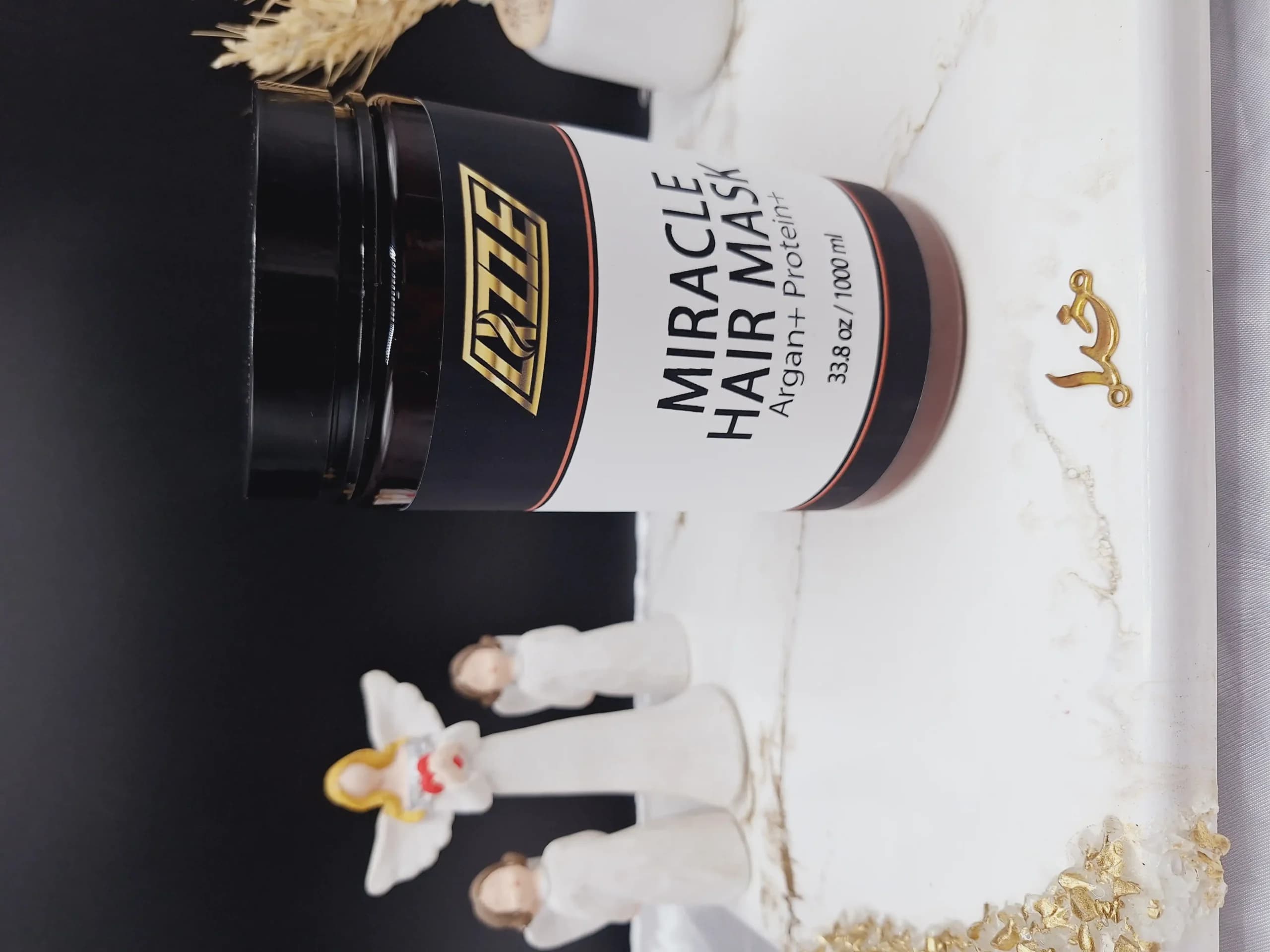 ماسک موی معجزه آسا آرگان+پروتئین وزن 1000ml برند لیز LIZZE ساخت برزیل کد 4614 — تصویر ۹