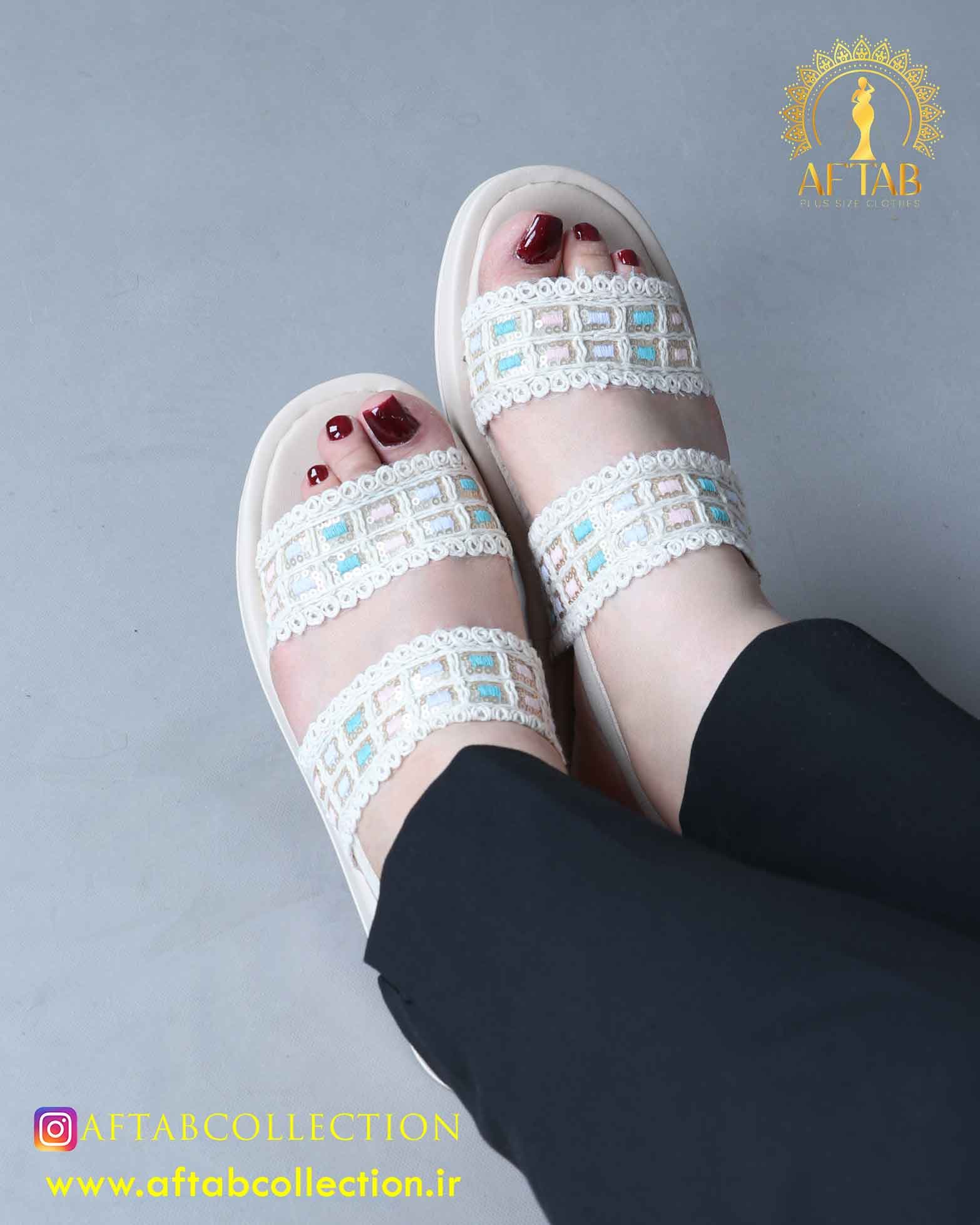 صندل گیپور دار پابزرگ 6802 — تصویر ۹