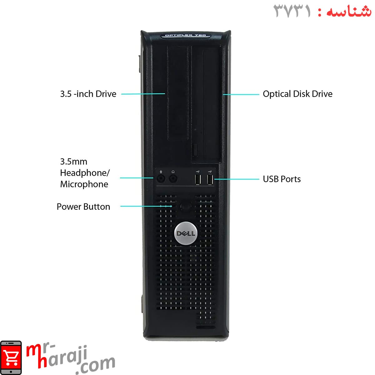 مینی کیس استوک دل Dell optiplex 780 — تصویر ۶