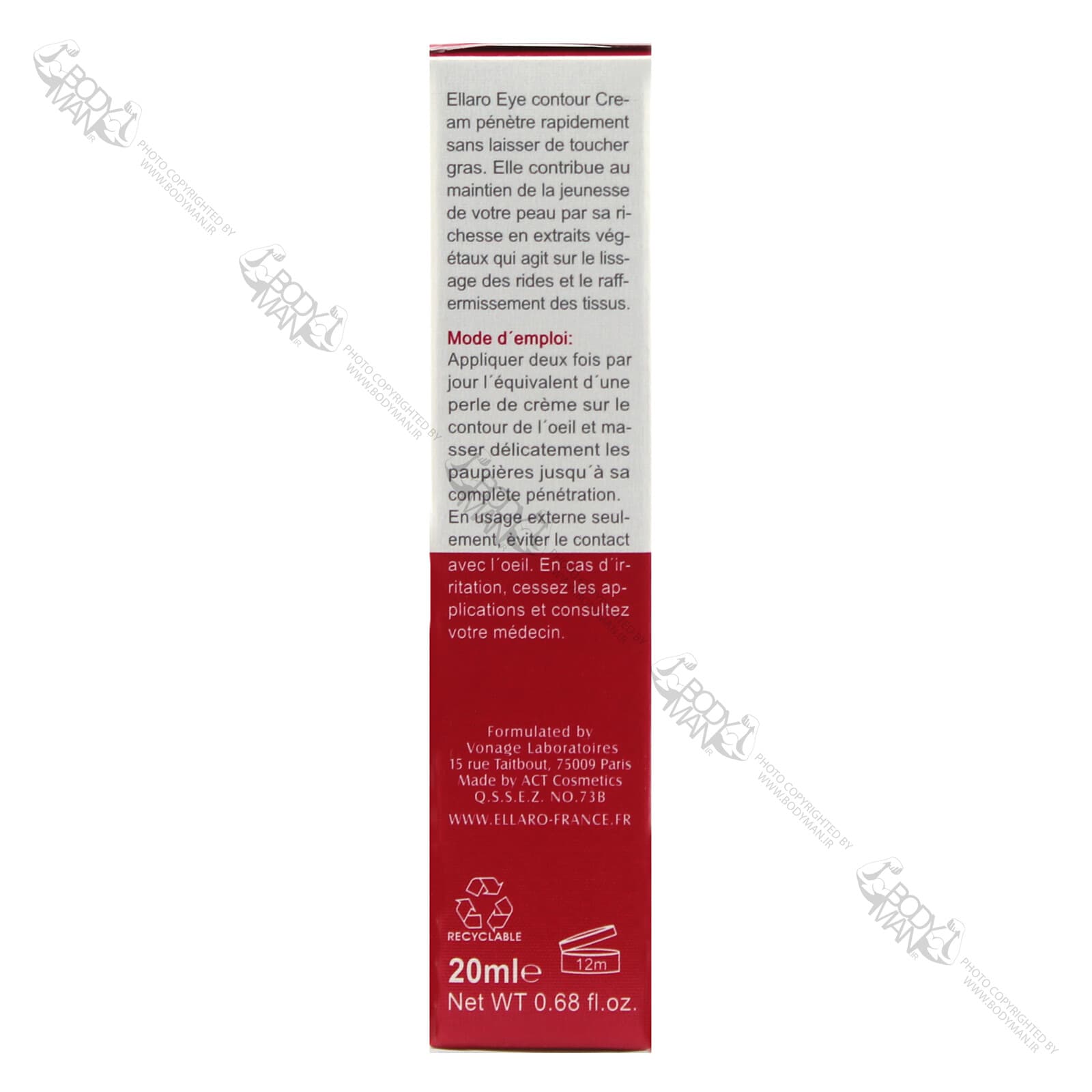 کرم دور چشم آنتی ایجینگ الارو|Ellaro anti aging eye contour cream — تصویر ۴