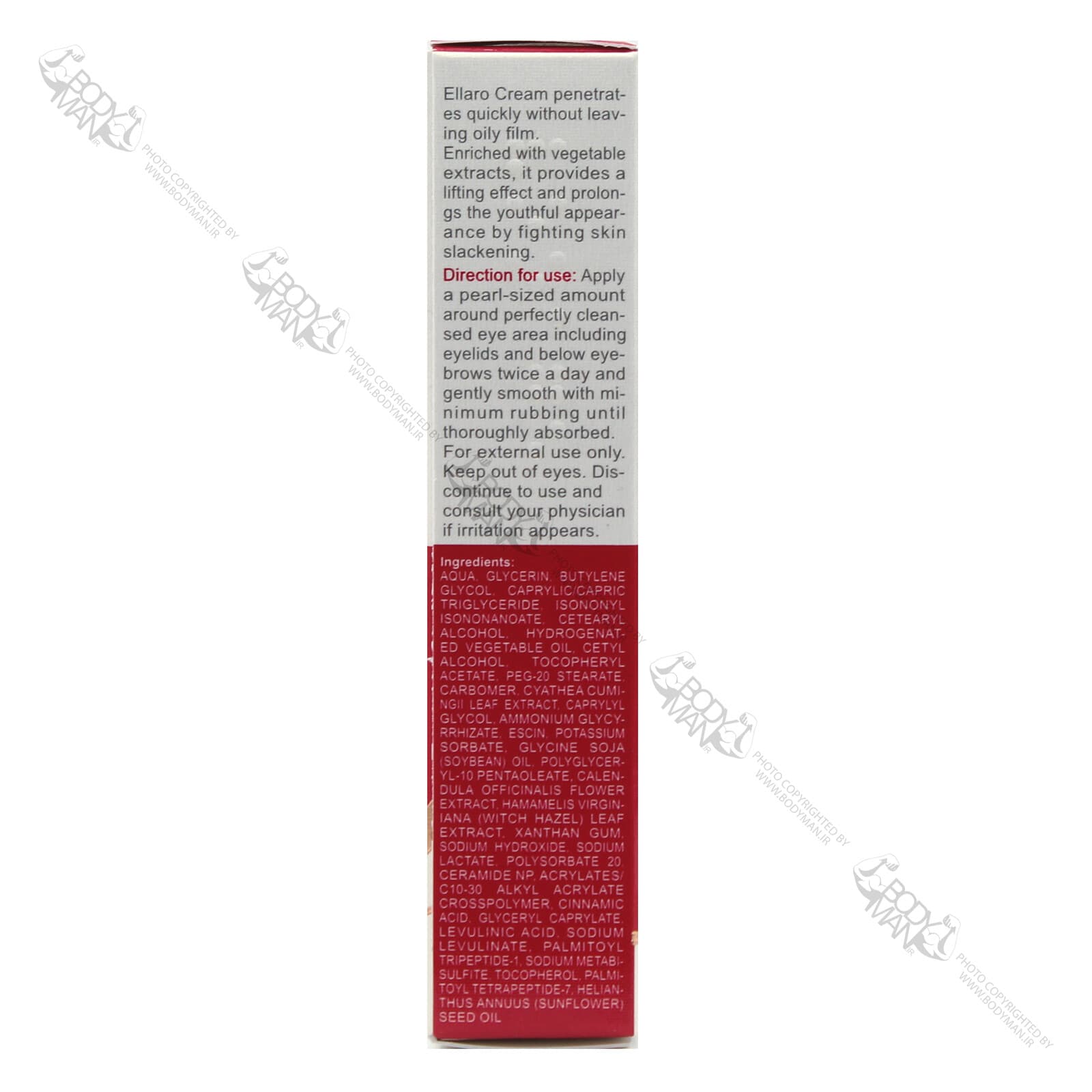 کرم دور چشم آنتی ایجینگ الارو|Ellaro anti aging eye contour cream — تصویر ۳