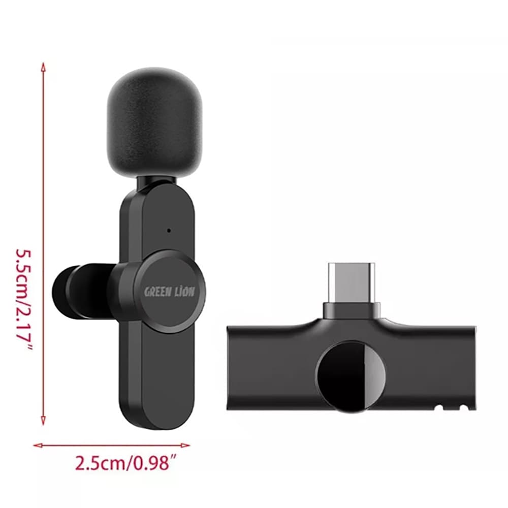 ست میکروفن یقه ای گرین مدل MINI PRO Type-C — تصویر ۵