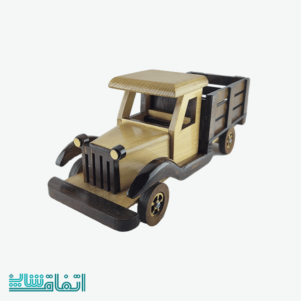 ماشین کلاسیک چوبی طرح کامیون سایز بزرگ — تصویر ۸