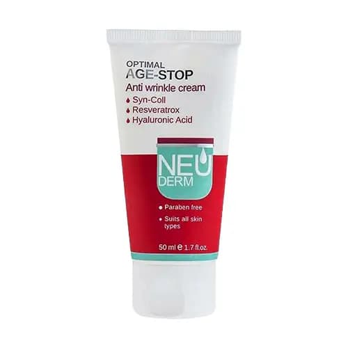 کرم ضد چروک اپتیمال ایج استاپ نئودرم|Neuderm Optimal Age Stop Anti Wrinkle Cream — تصویر ۳