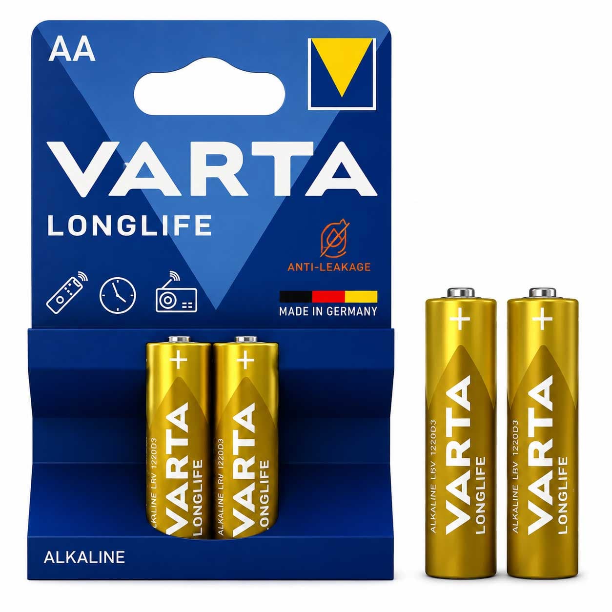 باتری قلم آلکالاین VARTA Long Life بسته 2 تایی — تصویر ۲