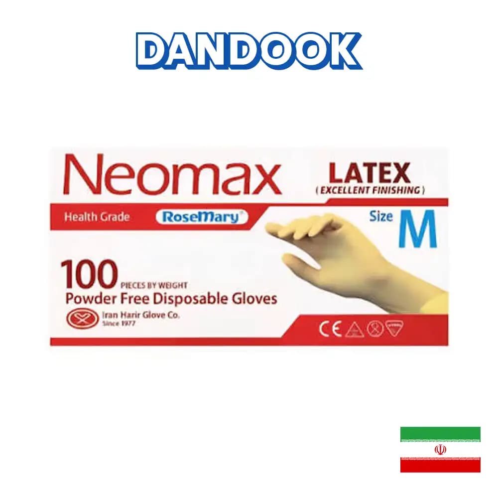 دستکش لاتکس معاینه نئومکس-Neomax Latex — تصویر ۲