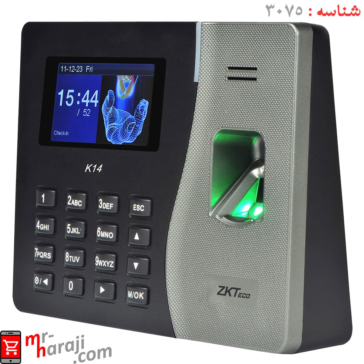 دستگاه حضور و غیاب اثر انگشتی نانوتایم ZK K14 eco — تصویر ۱۰