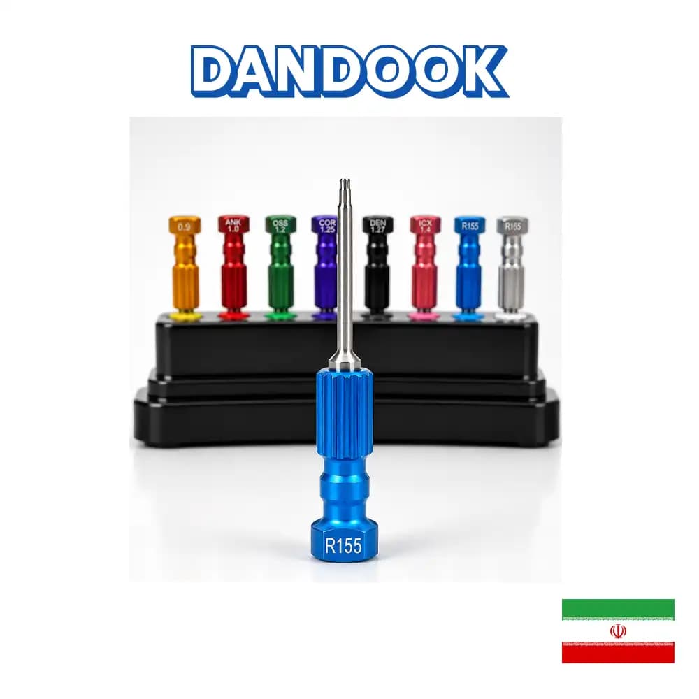 کیت پروتزی آچار ایمپلنت مدل کمانی Implant Prosthetic Screwdriver Kit — تصویر ۴