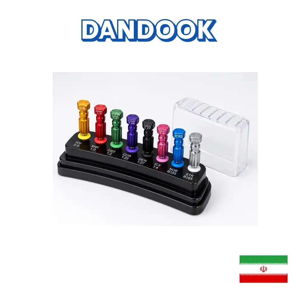 کیت پروتزی آچار ایمپلنت مدل کمانی Implant Prosthetic Screwdriver Kit