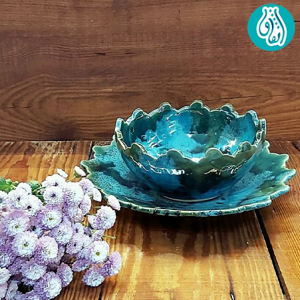 کاسه و بشقاب انارخوری سفالی — تصویر ۱۰