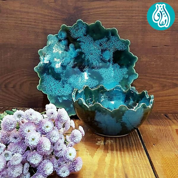 کاسه و بشقاب انارخوری سفالی — تصویر ۹