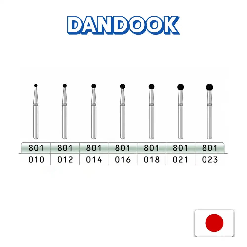 فرز توربین سرگرد میساوا مدل ۸۰۱ Round Diamond Bur