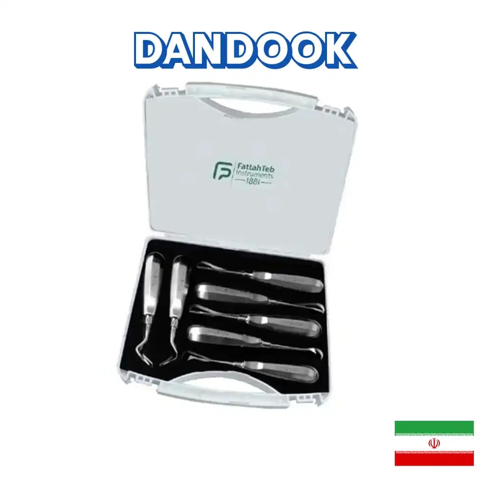 ست الواتور ۷ عددی استیل فرانسوی فتاح طب مدل ۱۲۰۰ French Steel Elevator Set