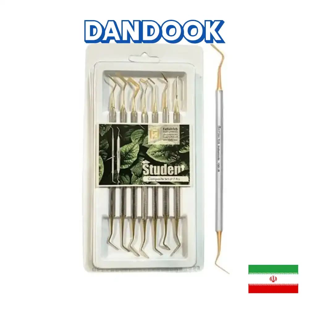 ست کامپوزیت دانشجویی ۷ عددی فتاح طب مدل ST1500 Student Composite Kit — تصویر ۲