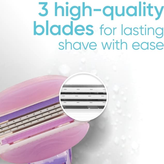 یدک خودتراش ژیلت Gillette مدل Venus Comfortglide Breeze بسته 4 عددی — تصویر ۱۰