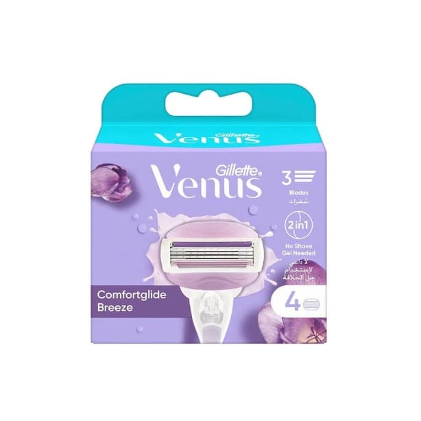 یدک خودتراش ژیلت Gillette مدل Venus Comfortglide Breeze بسته 4 عددی