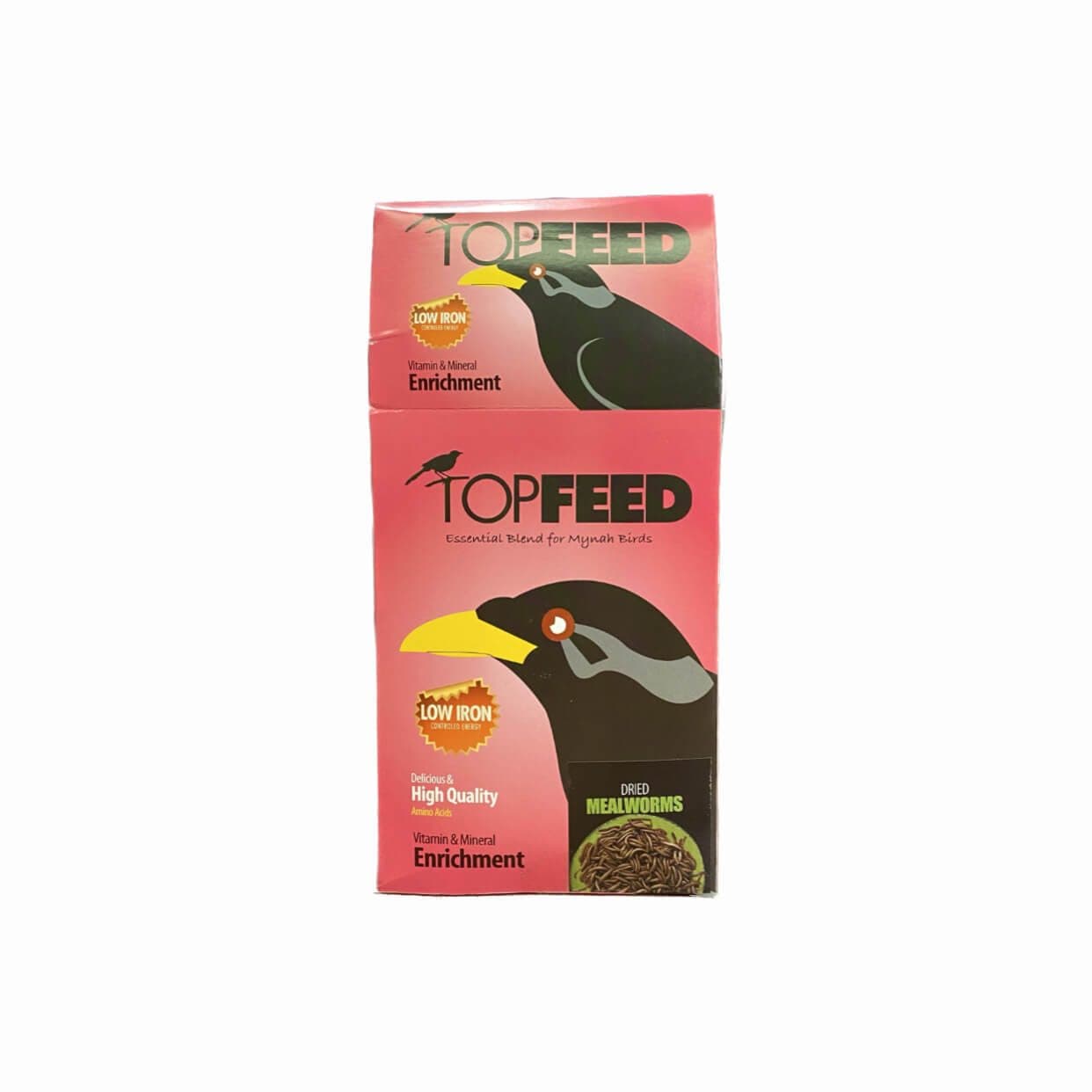 غذای خشک مرغ مینا حاوی کرم تاپ فید مدل Topfeed Essential Blend MealWorm With MealWorm For Minah وزن 1 کیلوگرم — تصویر ۲