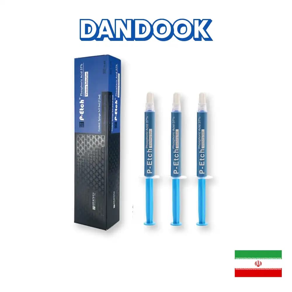 اسید اچ ۳۷٪ سه سرنگ اریس تک P-Etch 37% Phosphoric Acid Etching Gel