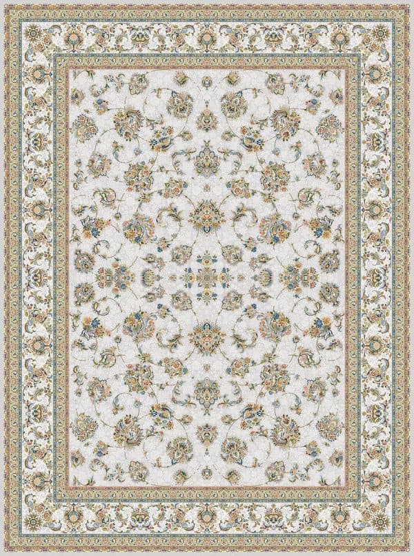 فرش طرح 14001 زمینه سیلور — تصویر ۲