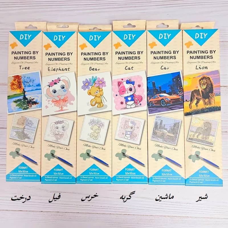 رنگ آمیزی با اعداد سایز 30*30 — تصویر ۴