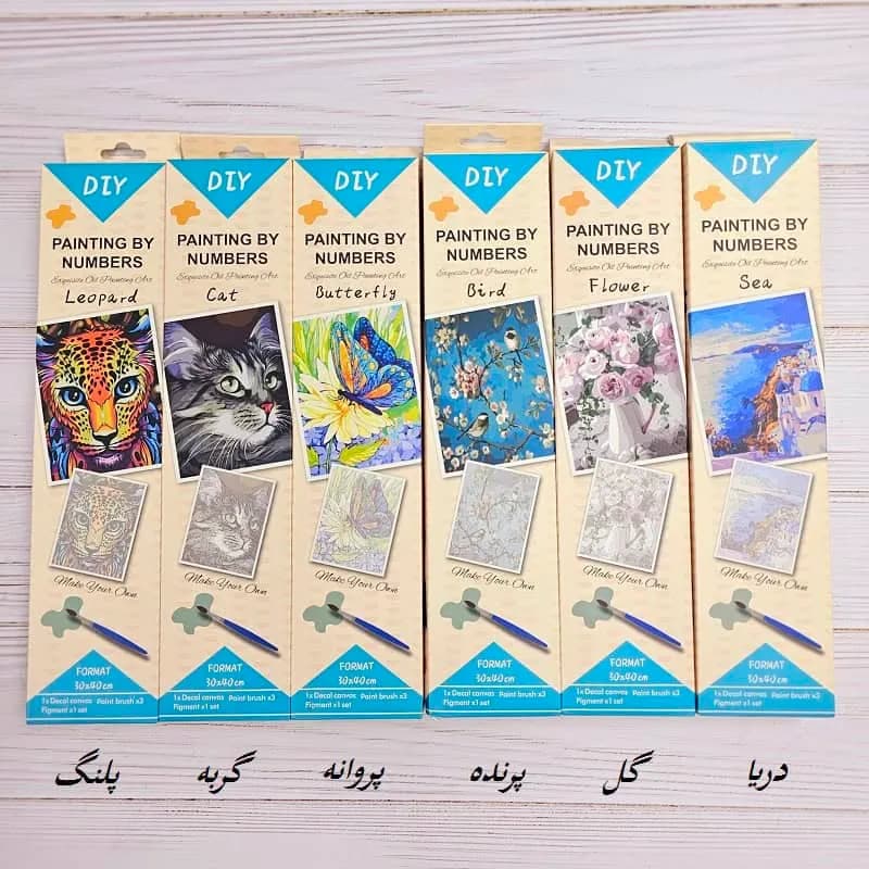 رنگ آمیزی با اعداد سایز 40*30 — تصویر ۹