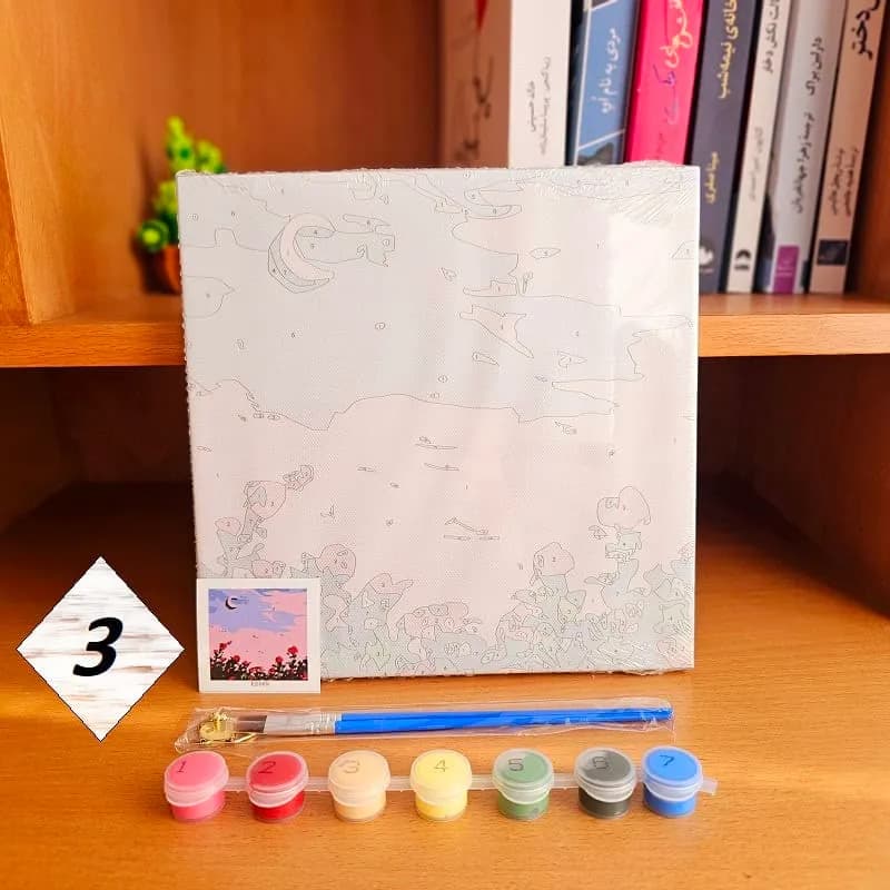 بوم رنگ آمیزی شماره دار 20*20 — تصویر ۱۲