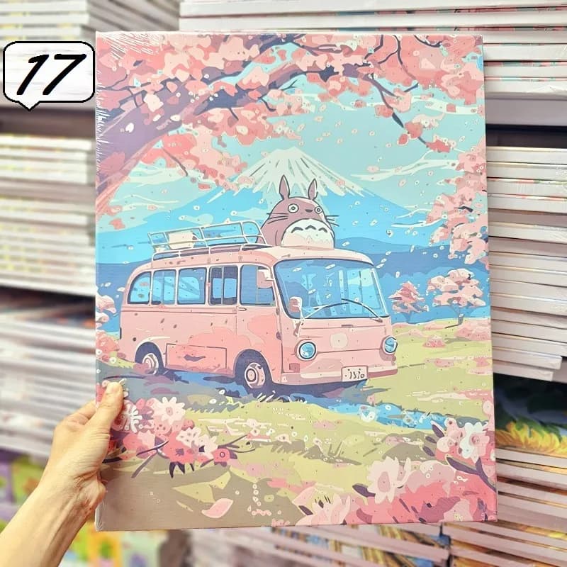 بوم رنگ آمیزی با اعداد 50*40 (معیوب) — تصویر ۷