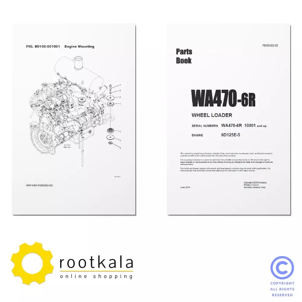 فایل PDF کتاب قطعات لودر کوماتسو WA470-6R — تصویر ۲