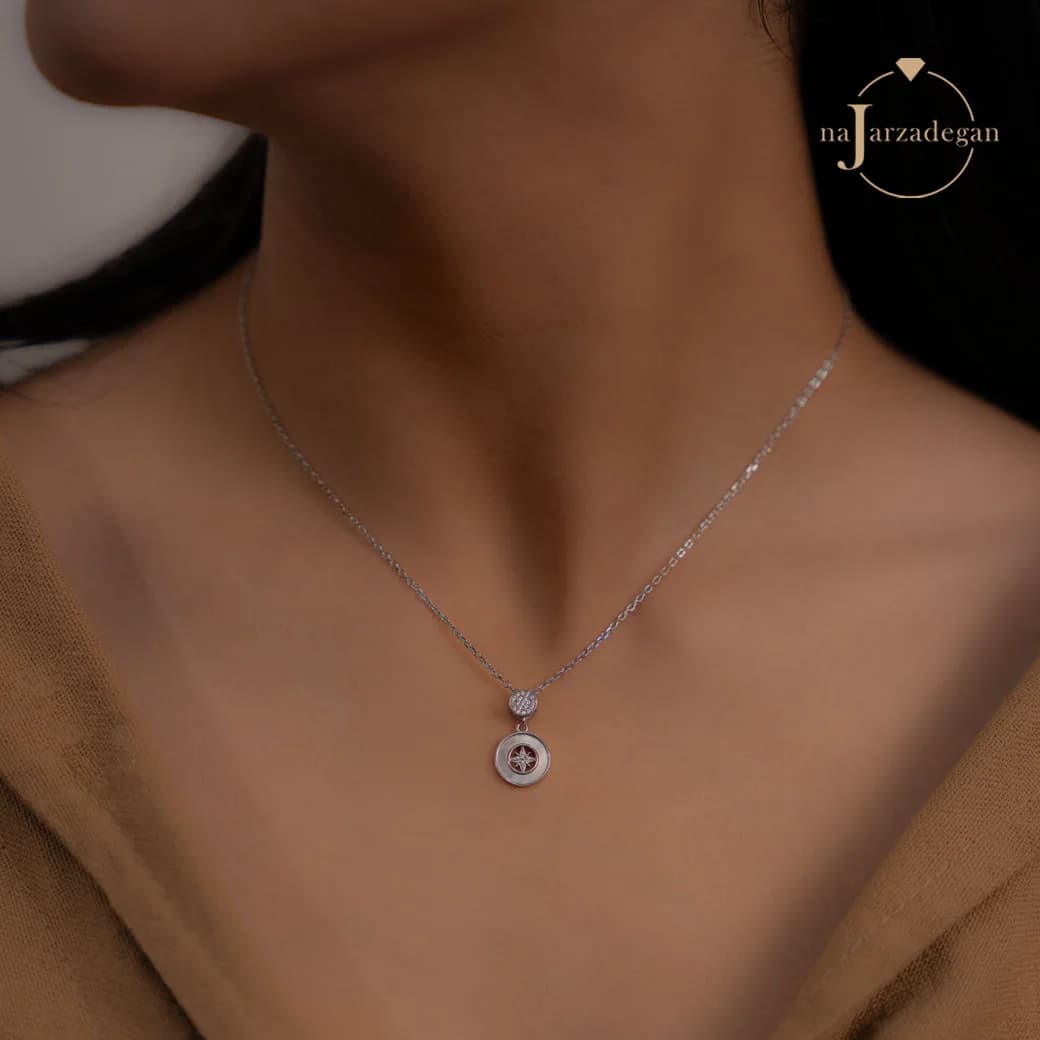 گردنبند نقره زنانه ستاره قطبی عیار 925 کد 1762