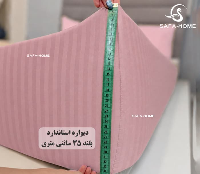 ملحفه تشک و بالش کش‌دوز 160×200 کتان — تصویر ۸