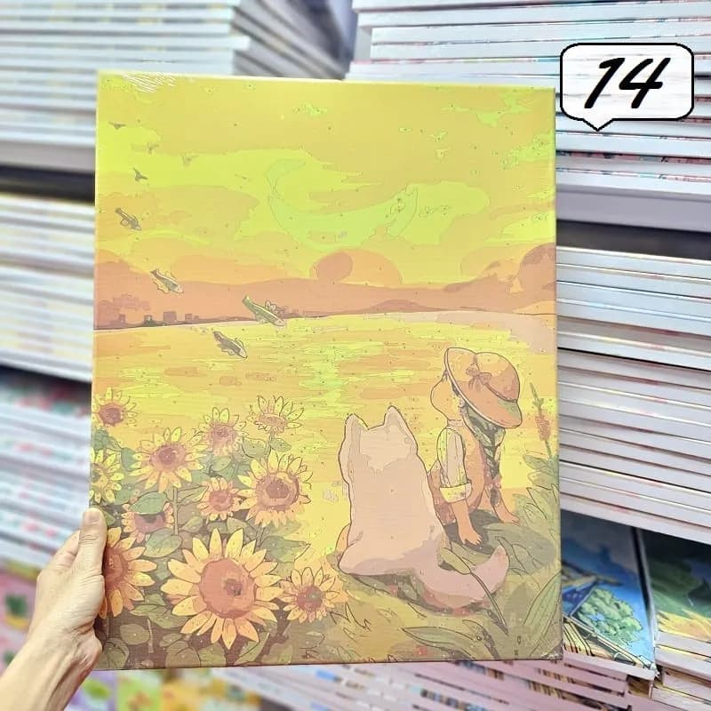 بوم رنگ آمیزی با اعداد 50*40 جدید — تصویر ۱۱