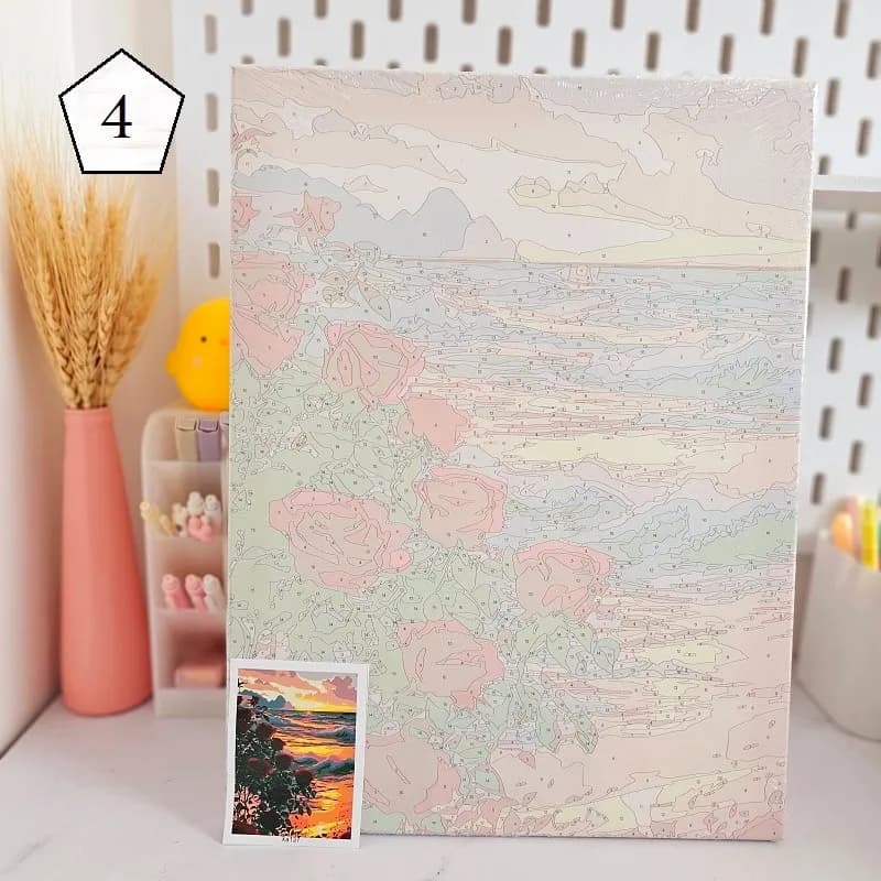 بوم رنگ آمیزی شماره دار 40*30 — تصویر ۵
