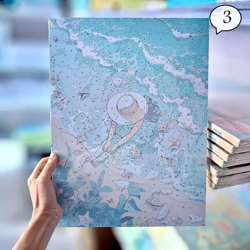 بوم رنگ آمیزی با اعداد 30*40 — تصویر ۱۲