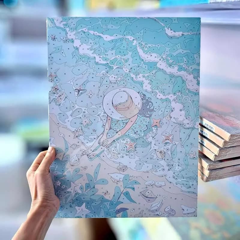بوم رنگ آمیزی با اعداد 30*40 — تصویر ۹