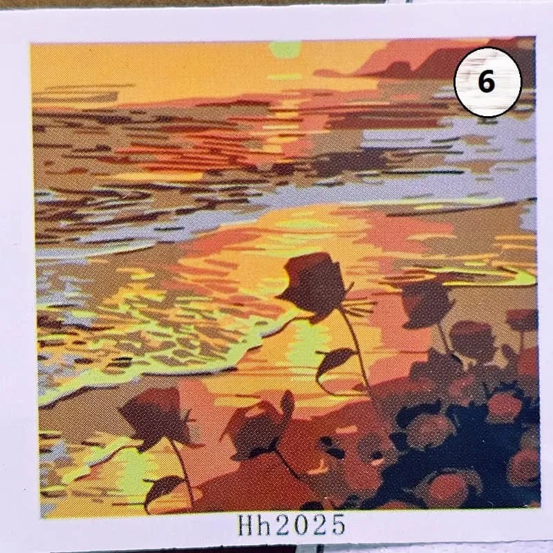 بوم رنگ آمیزی با اعداد سایز 20*20 — تصویر ۷
