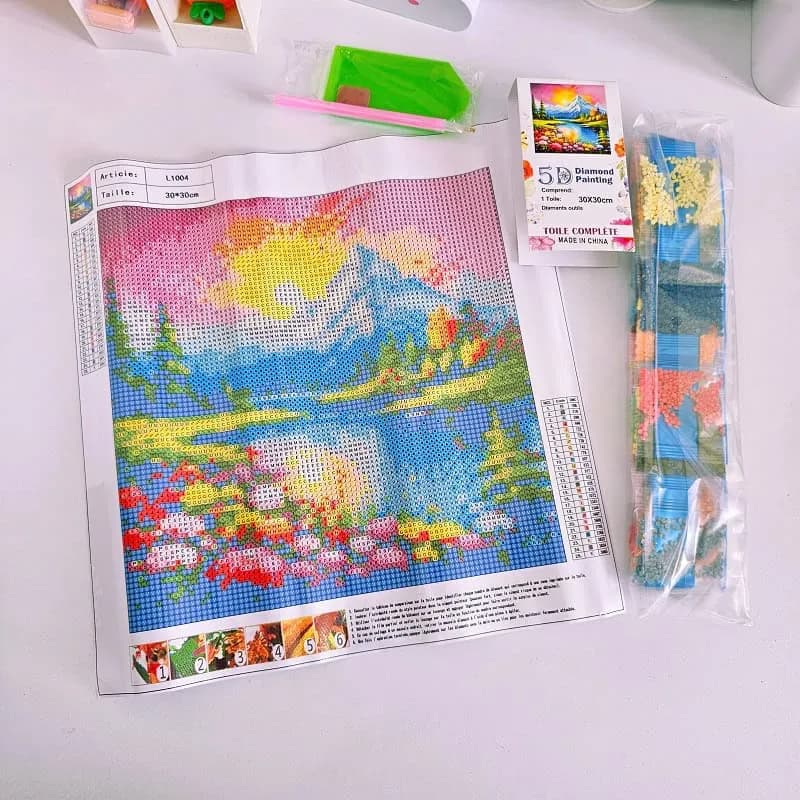 نقاشی الماسی فرشی بزرگسال 30*30 — تصویر ۳