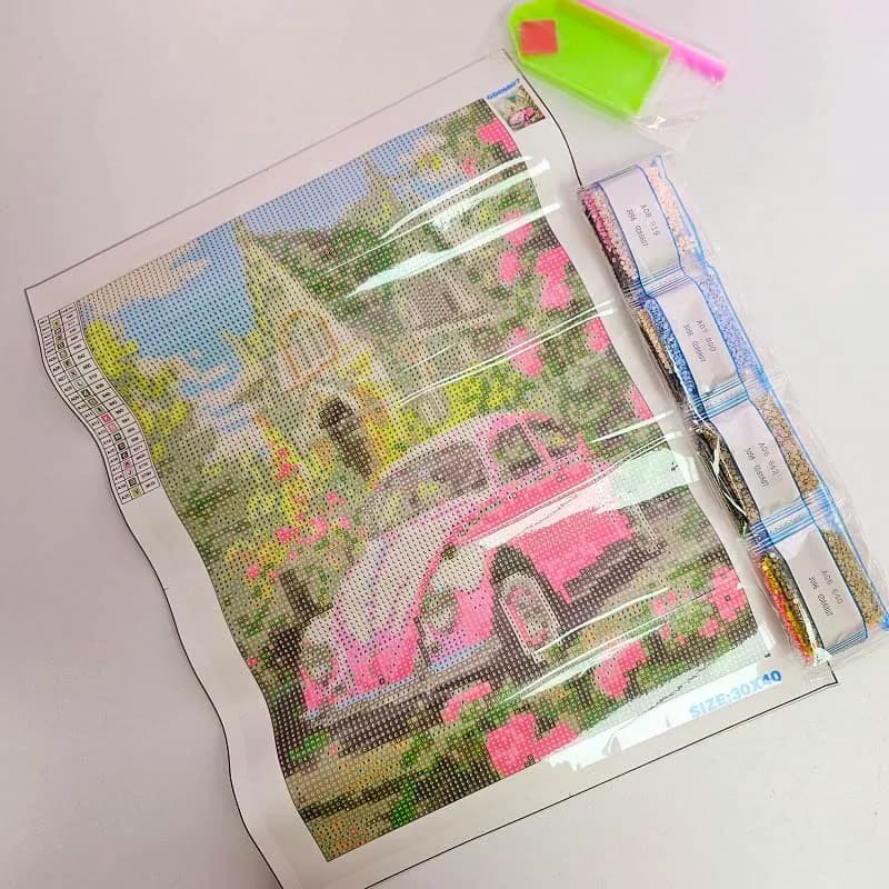 نقاشی الماسی فرشی بزرگسال 40*30 — تصویر ۲
