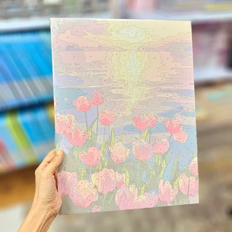 بوم رنگ آمیزی با اعداد 40*30 (معیوب) — تصویر ۶