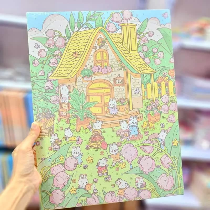 بوم رنگ آمیزی با اعداد 40*30 (معیوب) — تصویر ۲