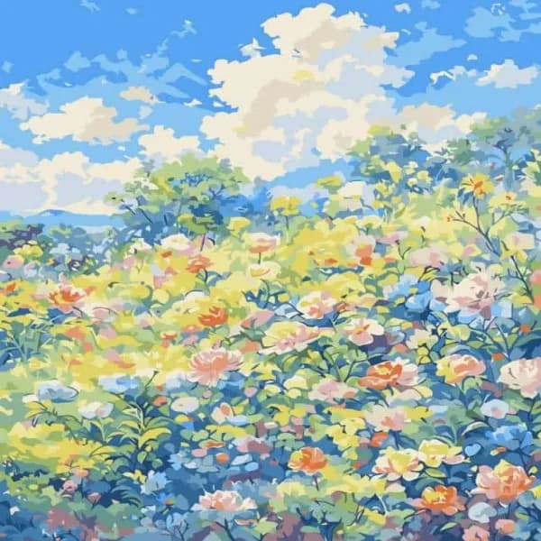 بوم رنگ آمیزی با اعداد سایز 50*40 — تصویر ۹
