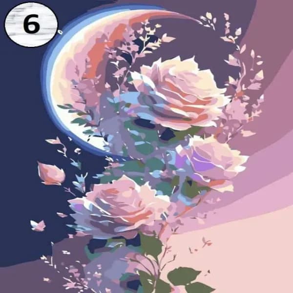 بوم رنگ آمیزی با اعداد سایز 50*40 — تصویر ۷