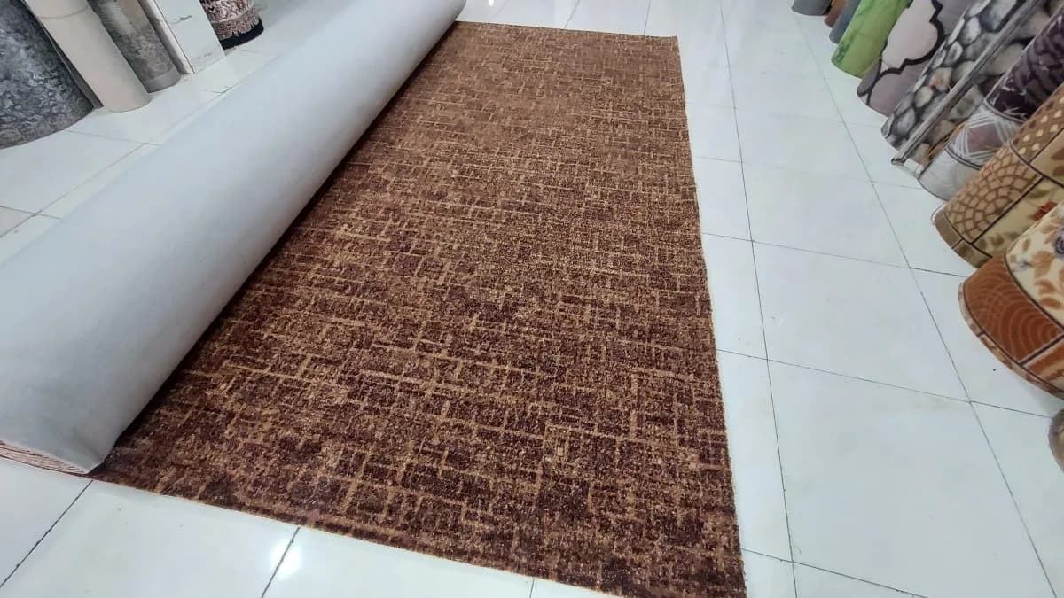 موکت سلین ظریف مصور+فیلم پهن شده موکت