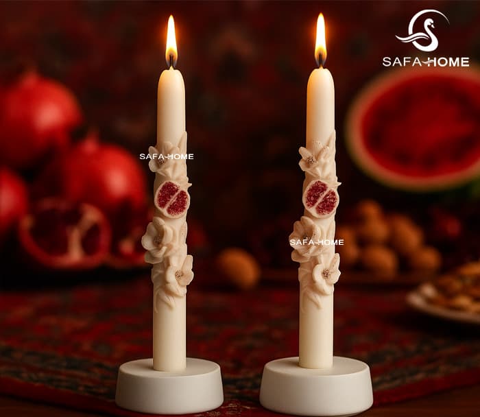شمع استوانه طرح یلدا