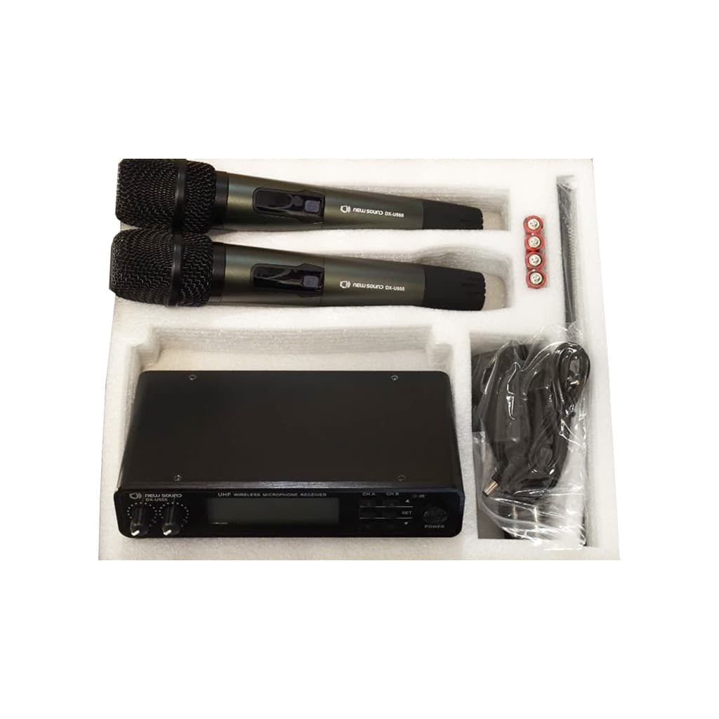 میکروفون بی سیم دو کانال نیوساند مدل DX-U555 — تصویر ۳