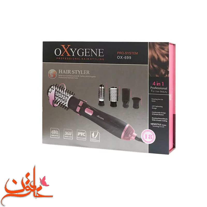 سشوار برس دار چرخشی اکسیژن مدل OX-699 — تصویر ۲