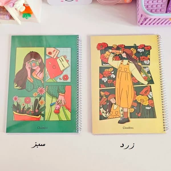دفتر مجلد 50 برگ طرح دختر 1 — تصویر ۶