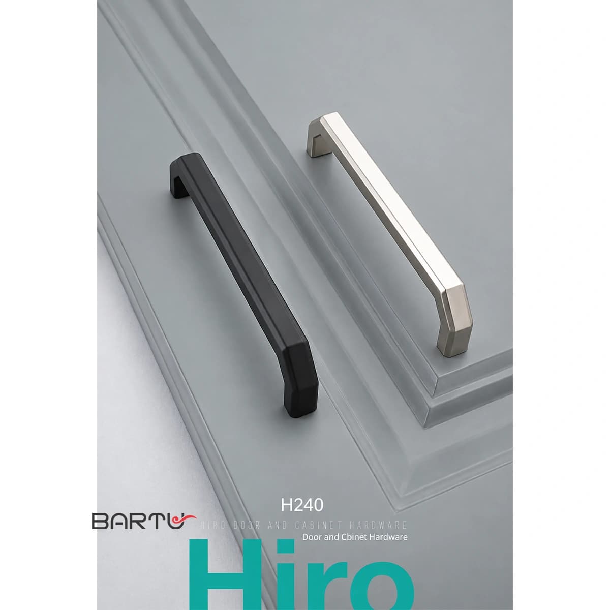 دستگیره کمد و کابینت هیرو کد H240 — تصویر ۸